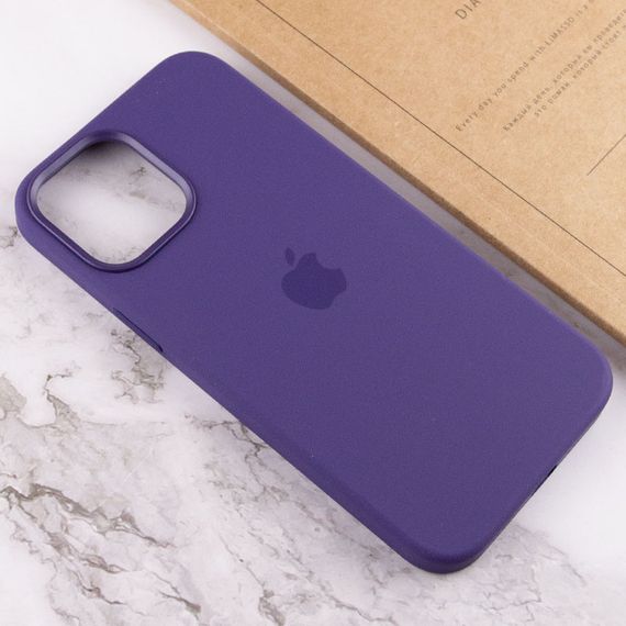Чохол Silicone case (AAA) full with Magsafe and Animation для Apple iPhone 12 Pro Max (6.7") Фіолетовий / Amethyst | Зображення 6