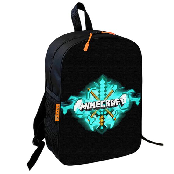 Рюкзак шкільний дитячий 36х27см Майнкрафт Кріпер «Minecraft» з принтом для хлопчика (00600)