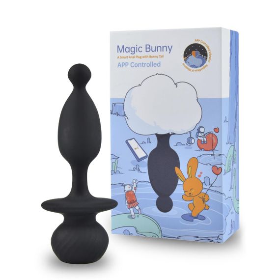 Анальна смартпробка Magic Motion Bunny зі знімним пухнастим хвостиком, керування зі смартфона | Зображення 5