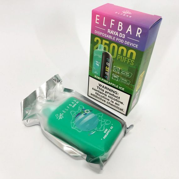 Elf Bar Raya D3 25000 смак Ківі Ананас (Kiwi Pineapple) | Зображення 1