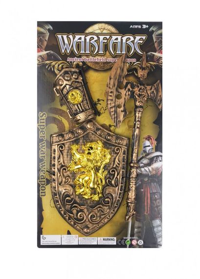 Детский игровой набор рыцаря 818A-20/21/22 доспехи на руку Топор