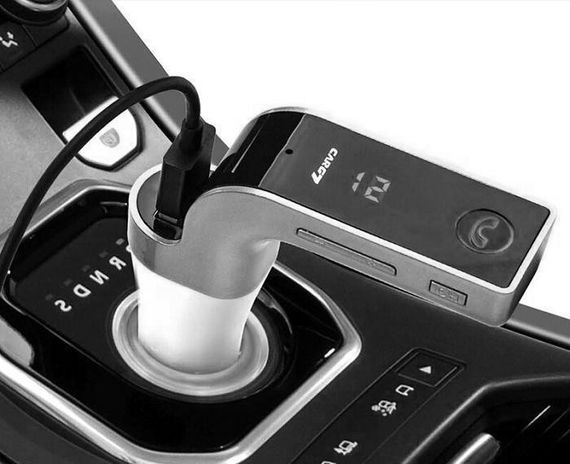 Модулятор FM MOD G7 Bluetooth. JM-804 Сірий колір | Зображення 4