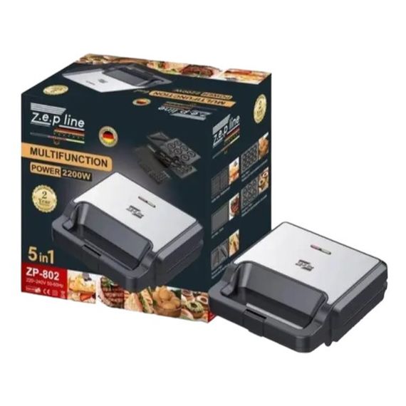 Сендвічниця мультимейкер 5в1 2200Вт Zepline ZP-802