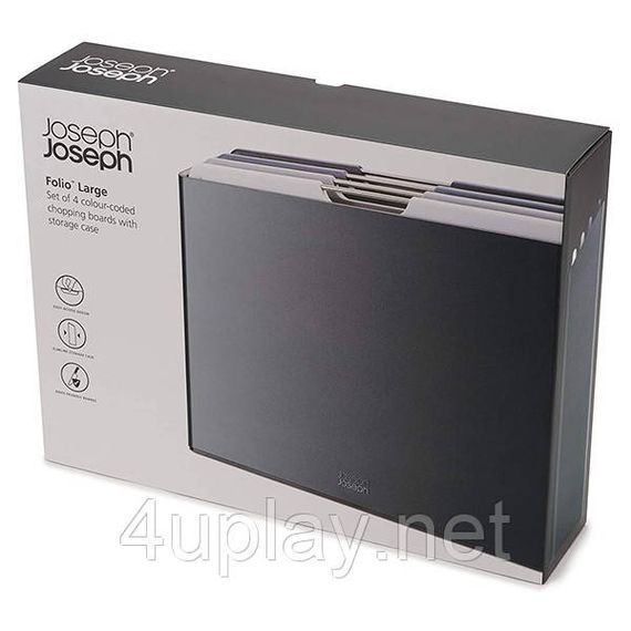 Набір з 4-х обробних дошок Джозеф Джозеф Joseph Joseph Folio Cutting Board Set Large 60184 Оригінал | Зображення 3