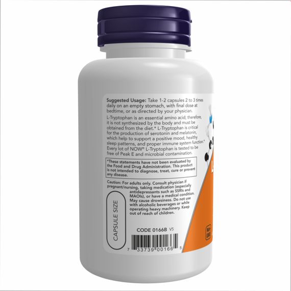 L-Tryptophan 500mg - 120 vcaps | Зображення 2