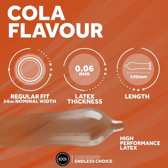 Презерватив - EXS Cola Flavour Condom, 1 шт. | Зображення 4