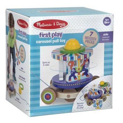 Розвиваюча іграшка Melissa&amp;Doug Перша дерев&apos;яна іграшка Карусель (MD13616) | Зображення 4