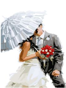 Свадебный поцелуй