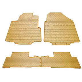 Бежеві килимки (4 шт, Stingray Premium) для Honda Pilot 2008-2015 рр.