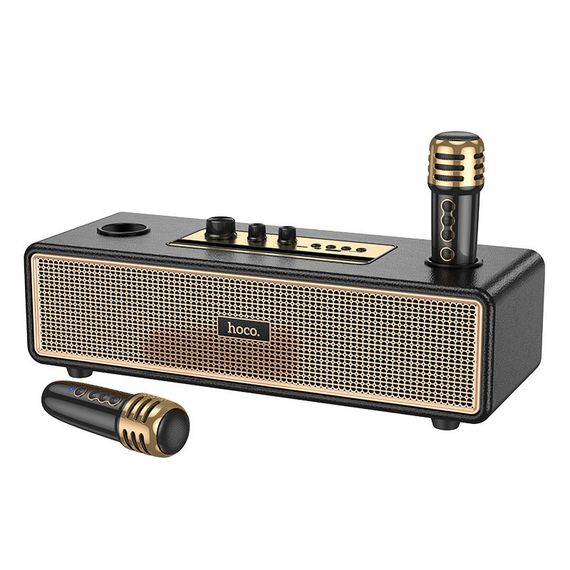 Bluetooth Колонка Hoco BS63 Graceful + два мікрофона Black