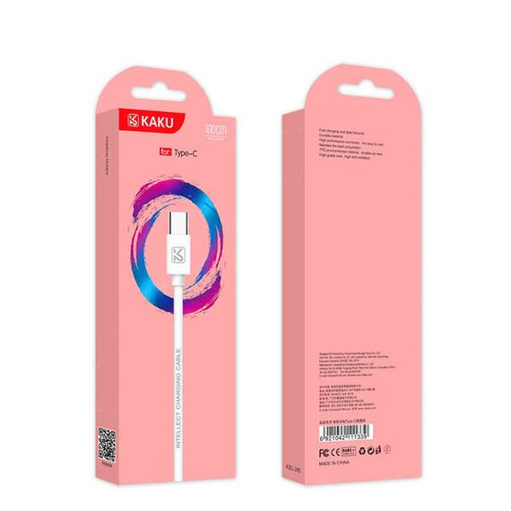 USB кабель Kaku KSC-285 USB - Type-C 1m - White | Зображення 3