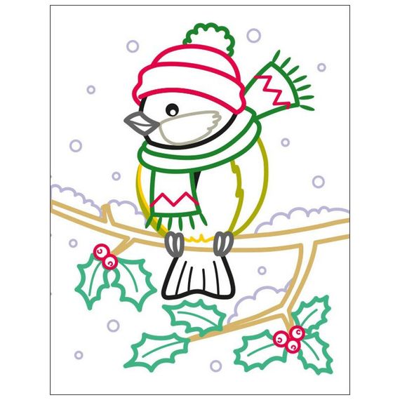 Детские цветные раскраски "Санта и друзья" 18712, 2-3 года | Зображення 1