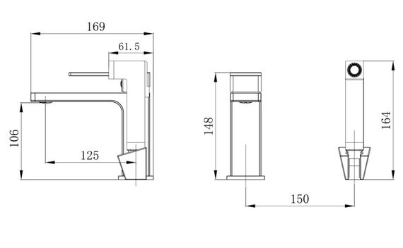 Змішувач для раковини Qtap Gemini (з гігієнічним душем) QTGEM272CRW45691 Chrome/White | Зображення 1