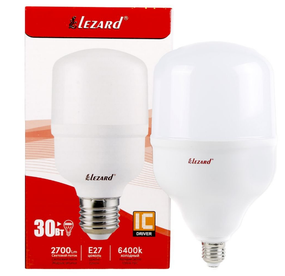Лампа T100 30W E27 6400К 165-260V LED Лезард