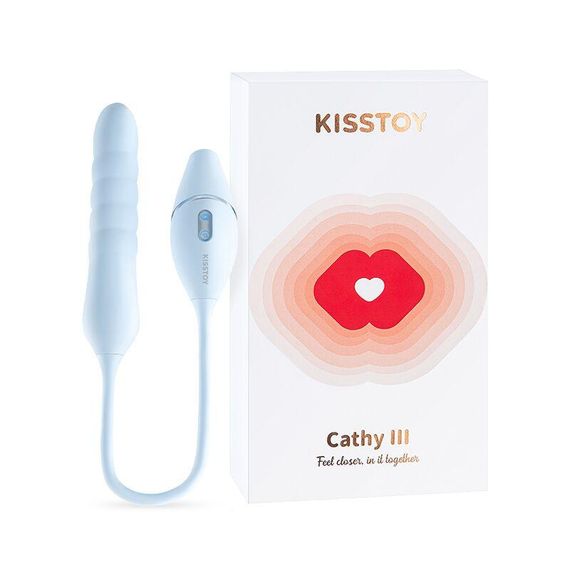 Пульсатор з вакуумним стимулятором KISSTOY Cathy III Light Blue Sex Aura | Зображення 2