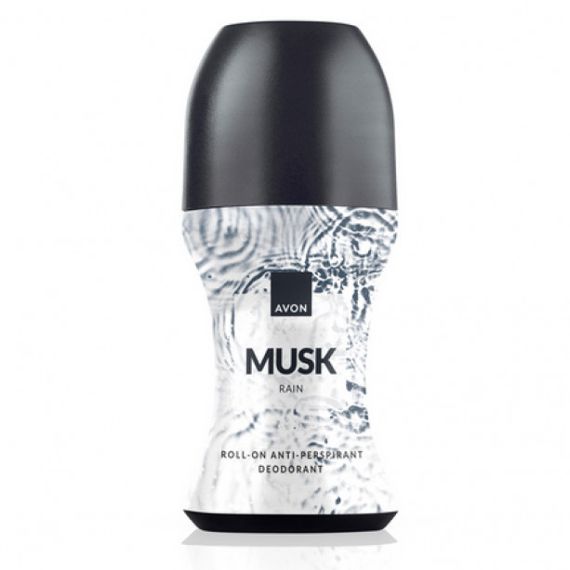 Дезодорант-антиперспирант с шариковым аппликатором Avon Musk Rain, 50 мл