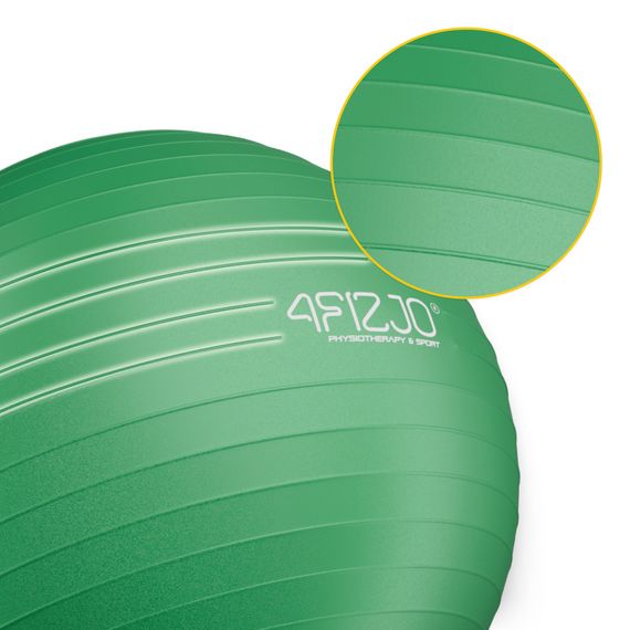 М'яч для фітнесу (фітбол) 4FIZJO 65 см Anti-Burst Green (P-5907739316332) | Зображення 9