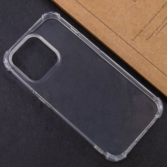 TPU чохол GETMAN Ease logo посилені кути для Apple iPhone 16 Pro Max (6.9") Безбарвний (прозорий) | Зображення 5