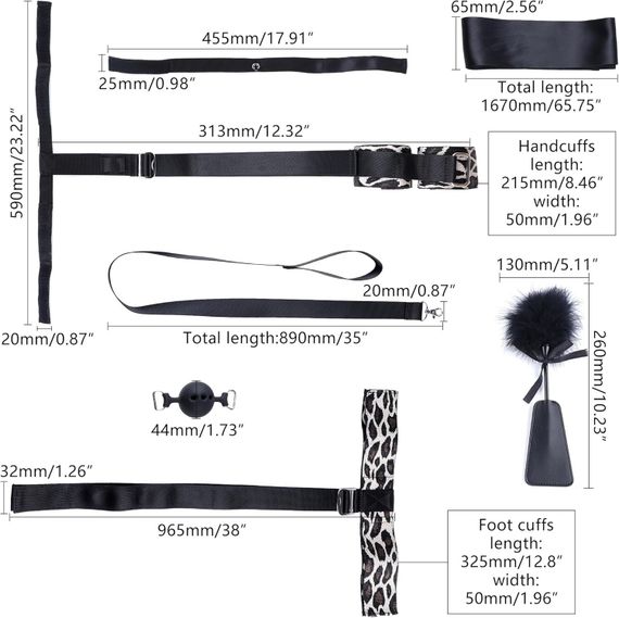 БДСМ-набір LOCKINK YEAHWOW Armbinder Restraint Set Black | Зображення 5