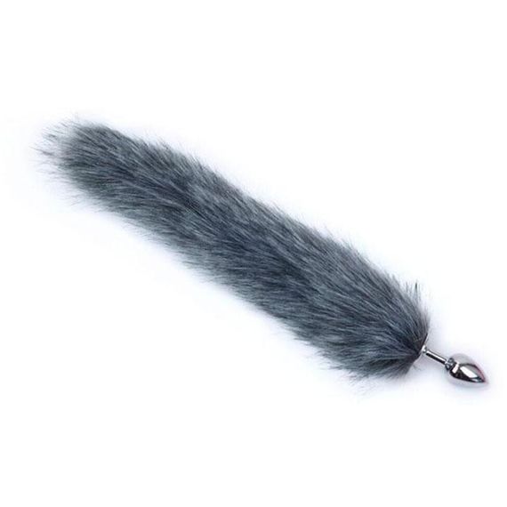 Анальний корок із лосьїм хвостиком — Білий — Анальні іграшки | Зображення 1