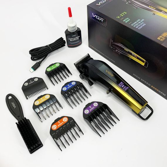 Акумуляторна машинка для стрижки VGR V-273 GOLD | Зображення 7