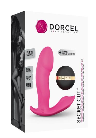 Вібратор Dorcel Secret Clit з підігрівом і пультом ДК, можна під одяг, голосове керування Sex Aura | Зображення 2