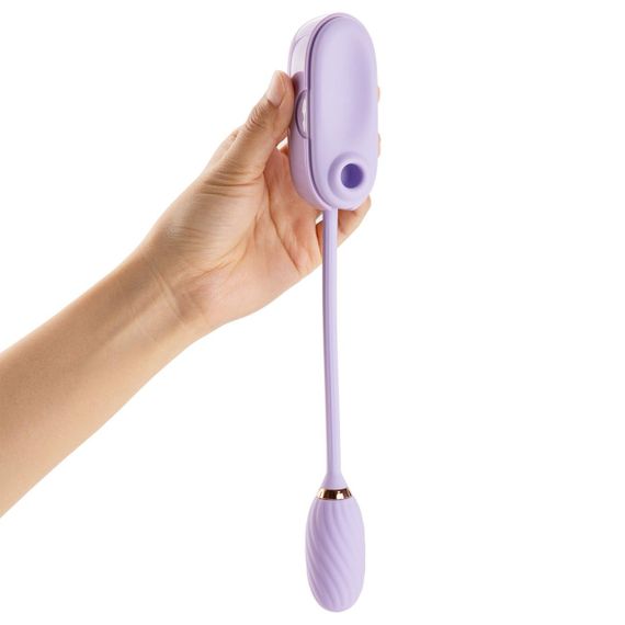 Вакуумний кліторальний стимулятор Otouch Louis Vibrate Purple з віброяйцем, у кейсі sexstyle | Зображення 2