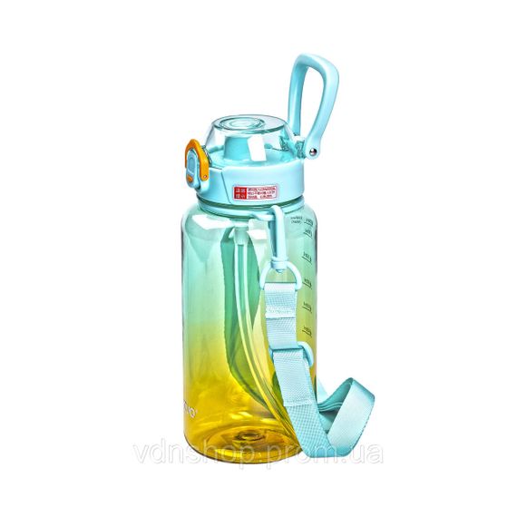 Пляшка для води 1 л пляшечка з мундштуком м'ятна HP-14-31M | Зображення 1