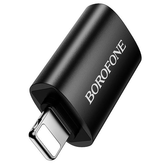 Перехідник Borofone BV26 Lightning Male to USB Female USB2.0 Black | Зображення 2