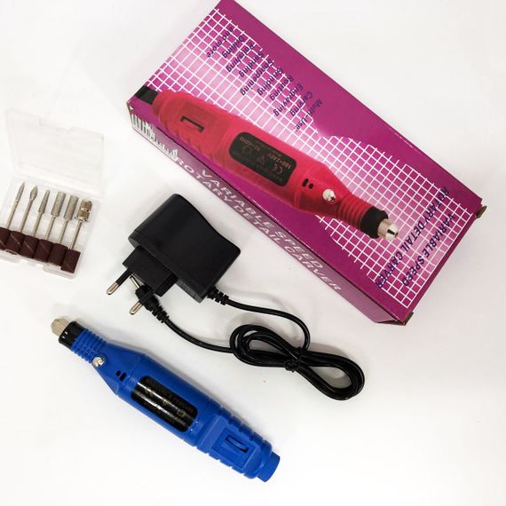 Ручной фрезер для ногтей SmartUs CBM-033 для маникюра и педикюра в домашних условиях. EC-889 Цвет: синий | Зображення 5