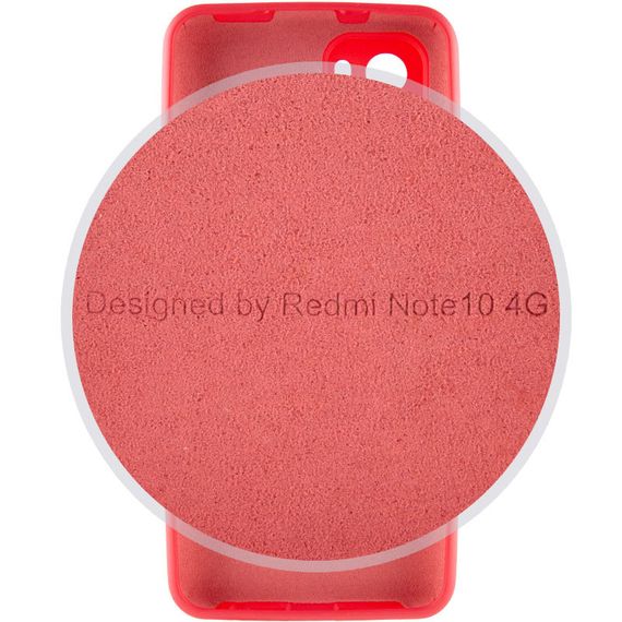 Чехол Silicone Cover Full Camera (AA) для Xiaomi Redmi Note 10 / Note 10s Full camera, Червоний/Rose Red | Зображення 2