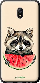 Чохол на Xiaomi Redmi 8A Єнотик з кавуном "4605b-1794-2448"