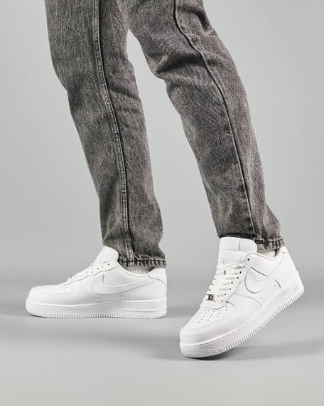 Чоловічі зимові кросівки Air Force 1 All White Fur, В'єтнам 44 28.0 см | Зображення 9