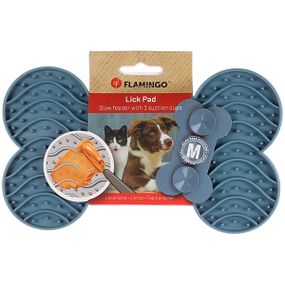 Килимок для злизування ласощів та їжі Flamingo Lick Pad Yummee, 22 см
