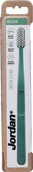 Зубна щітка Jordan Green Clean Середньої жорсткості, зелена | Зображення 1