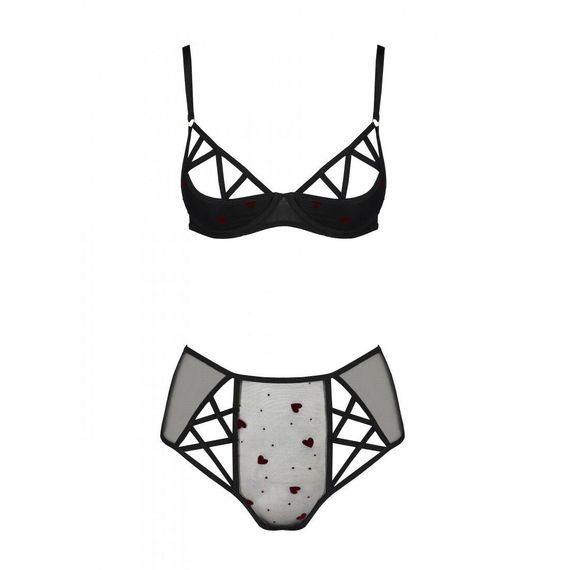 Еротичний комплект з малюнком Passion LOVELIA BIKINI L/XL, black | Зображення 2