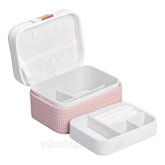 Скринька для прикрас з еко шкіри 15.5×11.5×8.5 ​​органайзер для ювелірних виробів HP-5-37P | Зображення 2