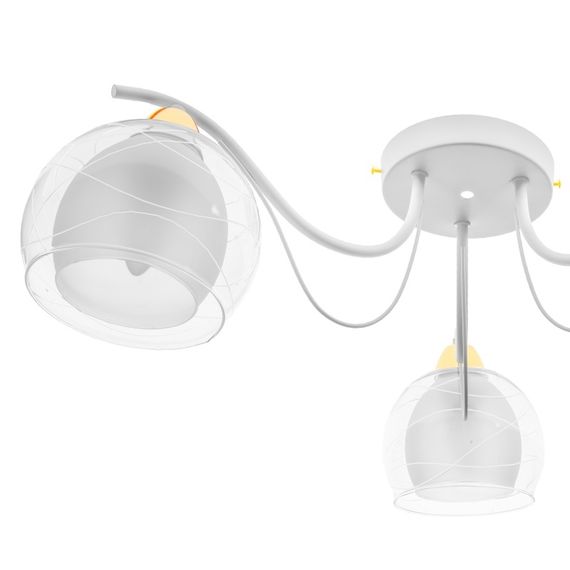 Люстра потолочная в спальню E27 60W WH (LK-629C/3) | Зображення 4