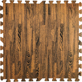 Підлога пазл - модульне підлогове покриття 600x600x10мм коричневе дерево (МР6) SW-00000204