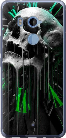 Чехол на HTC U11 Plus Череп-часы "4100u-1363-17620"