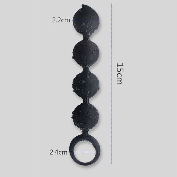 Анальні буси Babydoll Універсальний. Чорний 4005 | Зображення 5