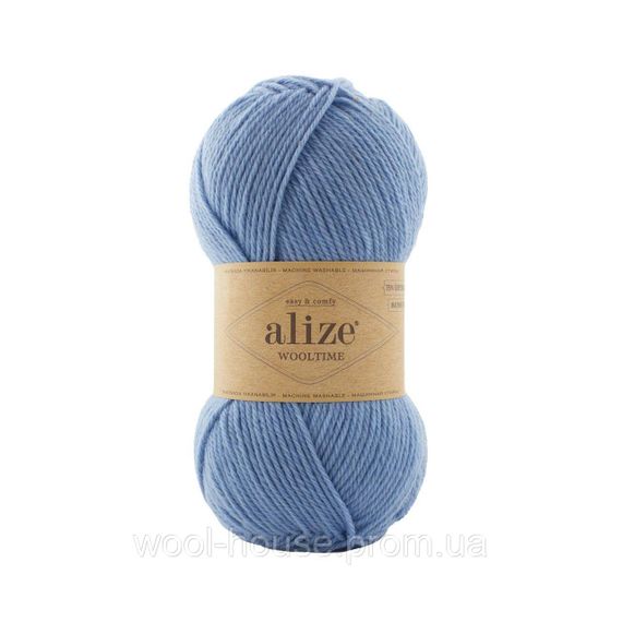 Шкарпеткова пряжа Alize Wooltime, блакитний 432