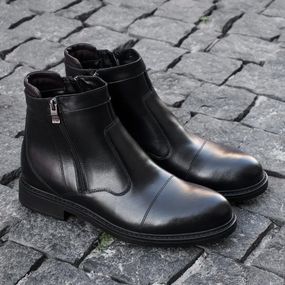 Чоловічі черевики з натуральної шкіри та хутра 43 розмір