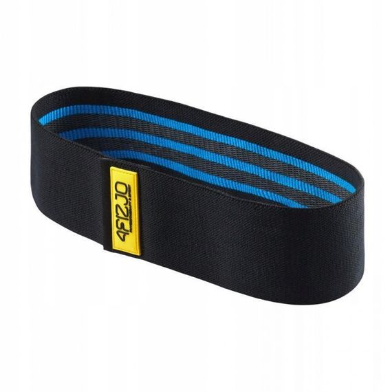 Резинка для фітнесу та спорту із тканини 4FIZJO Hip Band 15-20 кг Black/Blue (P-5907739310293)