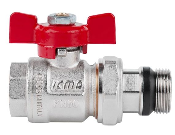 Кран кульовий "Американка" Icma 1/2" з антипротіканням прямий №348 (87348AD11) | Зображення 3