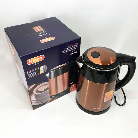 Хороший електричний чайник MAGIO MG-490 / Тихий електричний чайник / TM-274 Чайник електро | Зображення 3