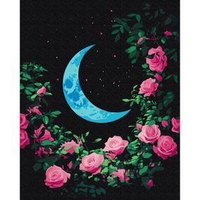Картина по номерам "Цветущая Луна" BS54153, 40х50 см