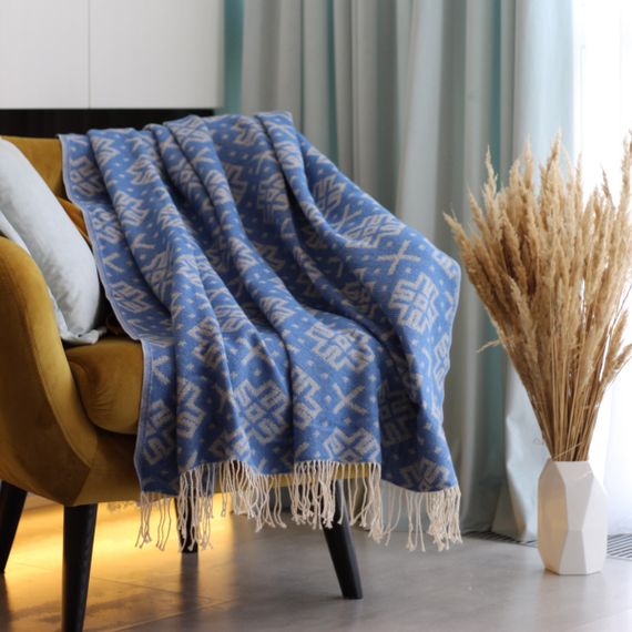 Плед SoundSleep Код Незламної Нації бавовняний 140х200 см сіро-синій (94066012) | Зображення 3