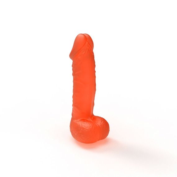 Крафтове мило-член з присоскою Чистий Кайф LARGE Orange, натуральне | Зображення 2