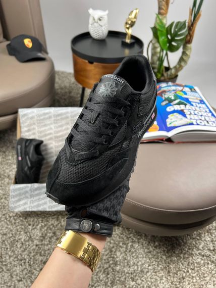 Мужские кроссовки замша  bok Classic LX2200 All Black весна / літо / осінь A3650 46 | Зображення 5